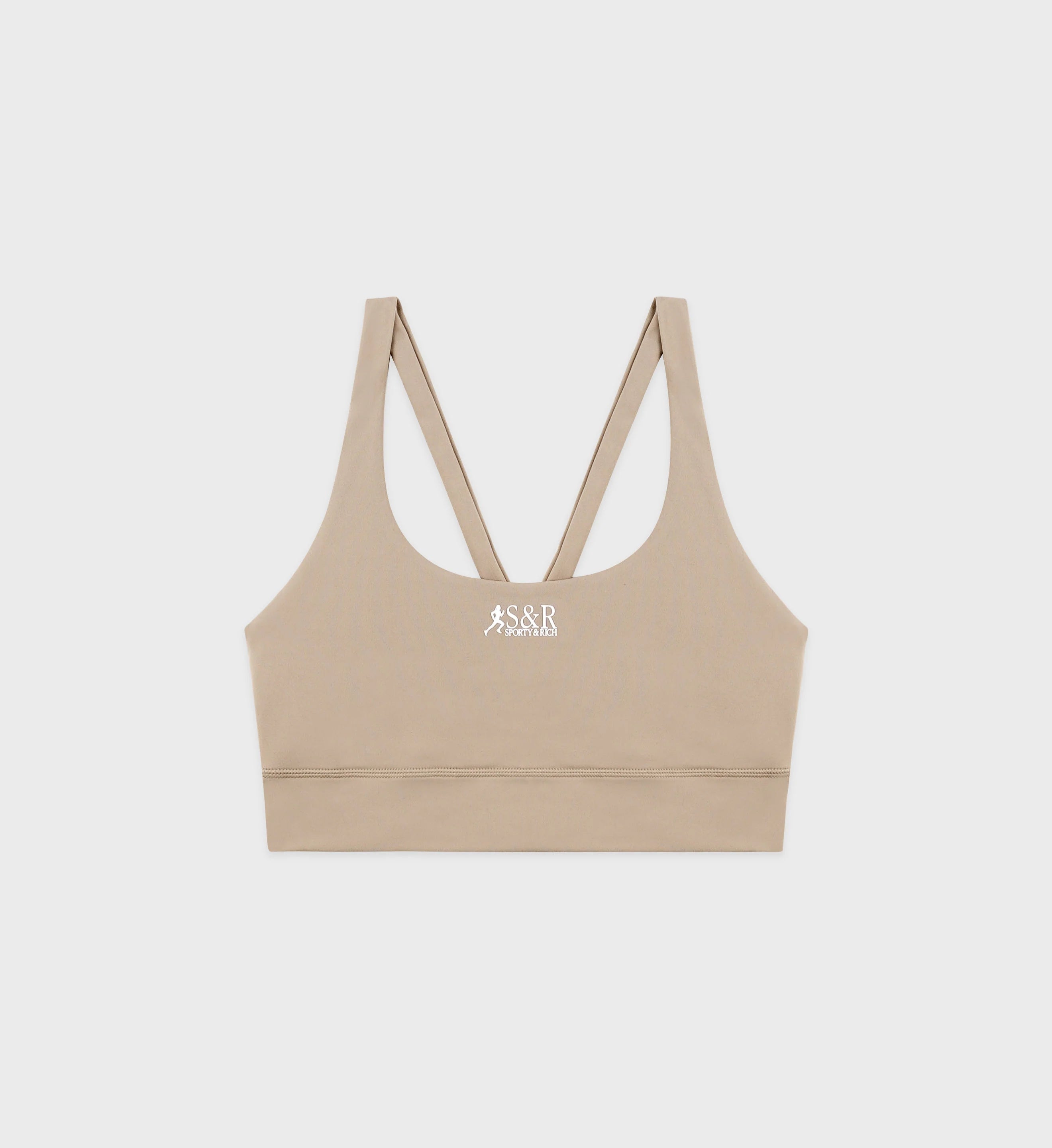 Sr Runner Active Bra Grey Nylon Elasthanne Tshirt