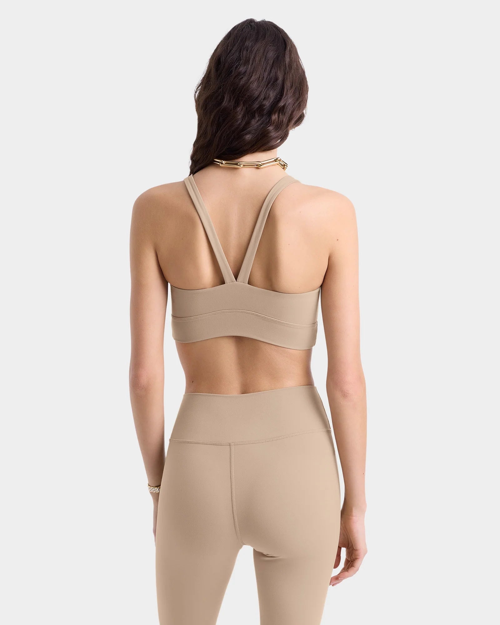 Sr Runner Active Bra Grey Nylon Elasthanne Tshirt
