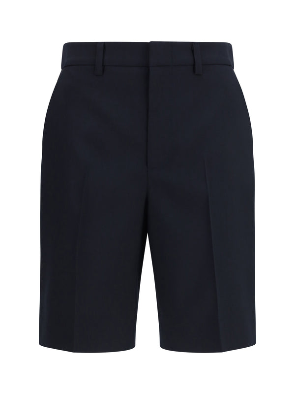 Gucci 100% Cotton bermuda shorts in navy