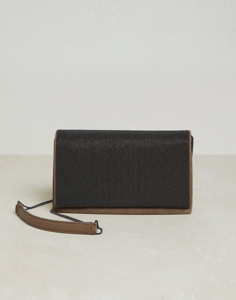 Brunello Cucinelli Womens New Ice Leather Shoulder Bag One Color
