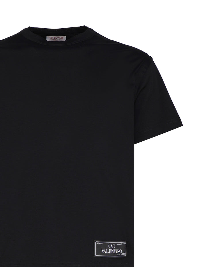 Valentino Garavani T-Shirts And Polos Black Cotton