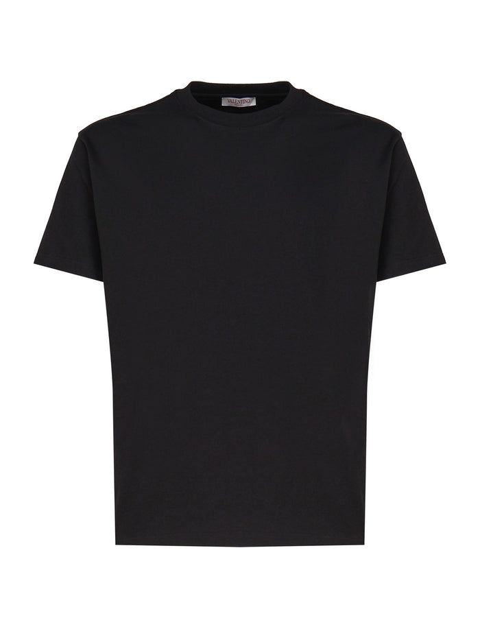 Valentino Garavani T-Shirts And Polos Black Cotton