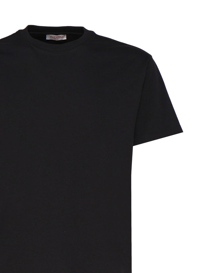 Valentino Garavani T-Shirts And Polos Black Cotton