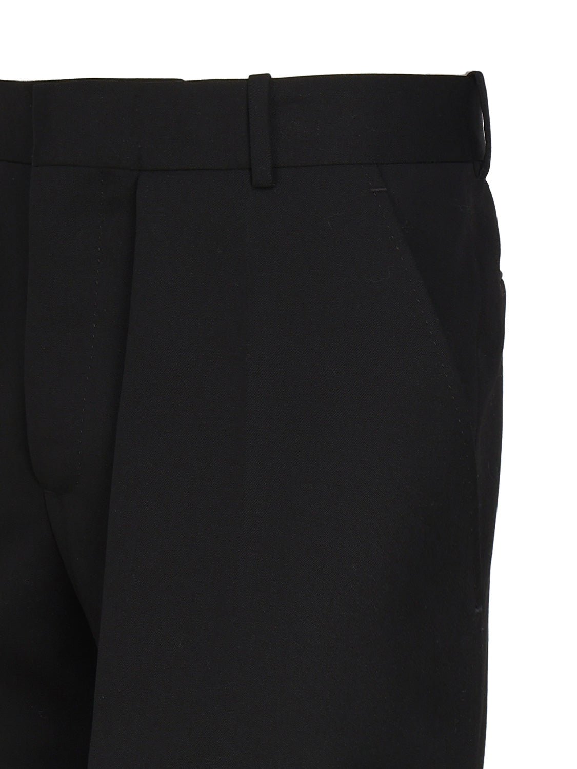 Alexander Mcqueen Trousers Black Wool