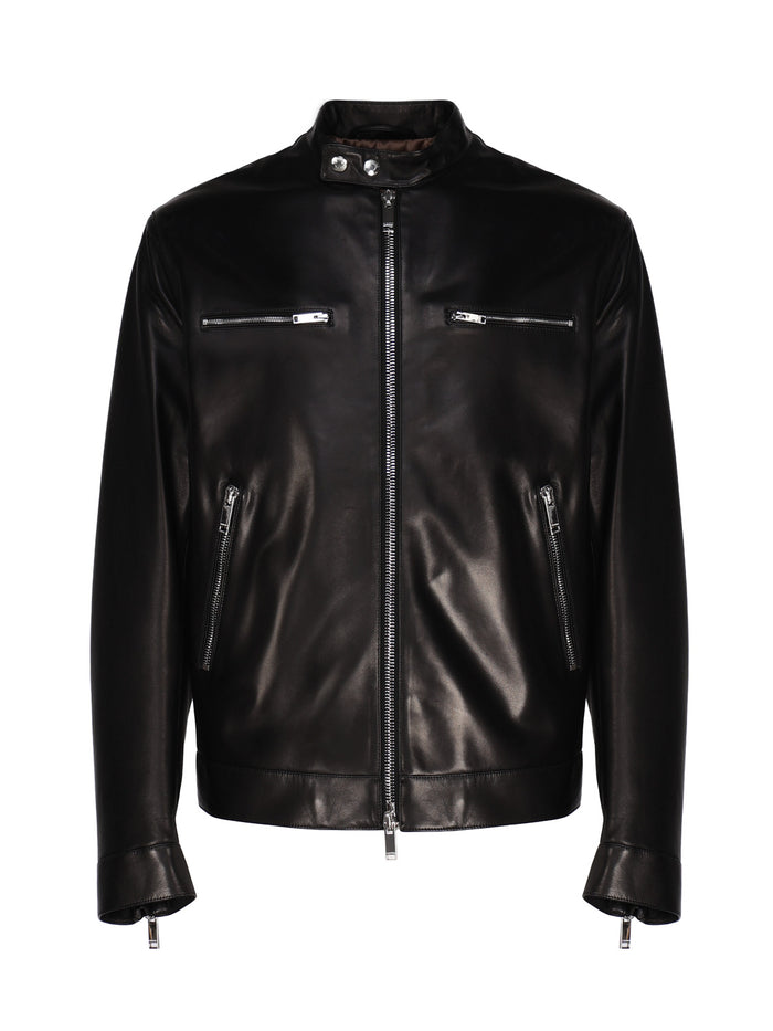 Valentino Garavani Coats Black Lambskin