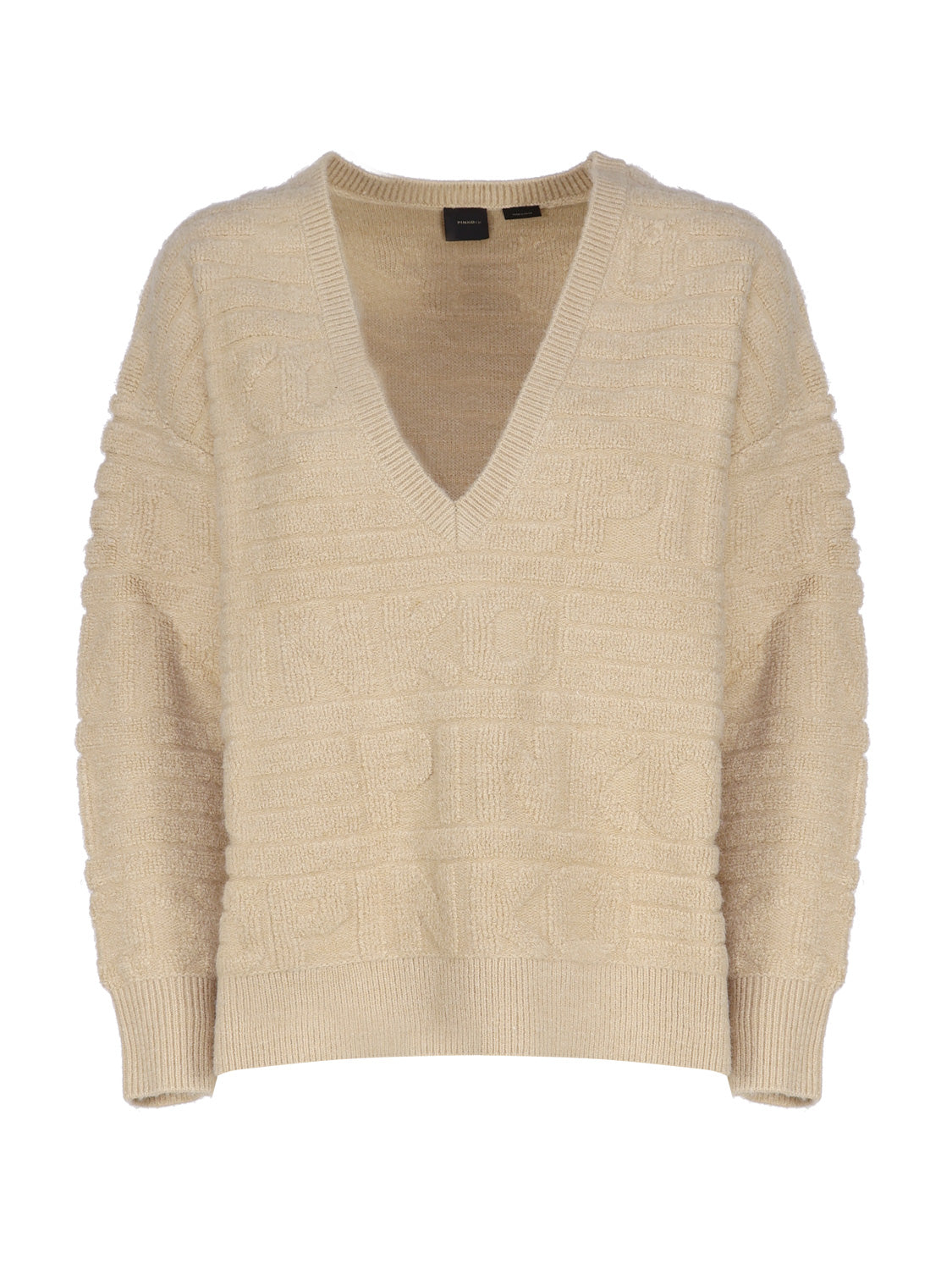 Pinko Sweaters Beige Acrylic