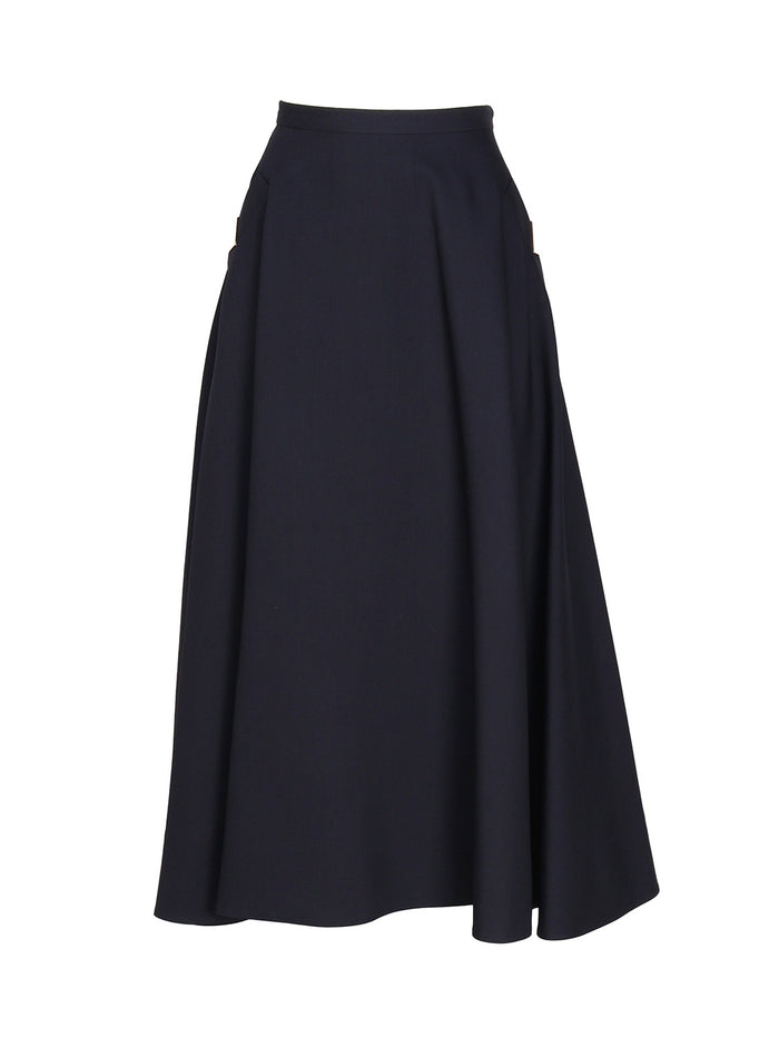 Valentino Garavani Skirts Blue Virgin Wool