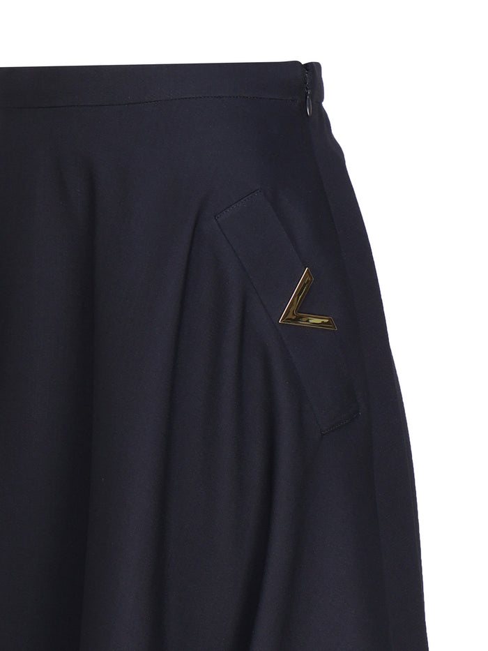 Valentino Garavani Skirts Blue Virgin Wool