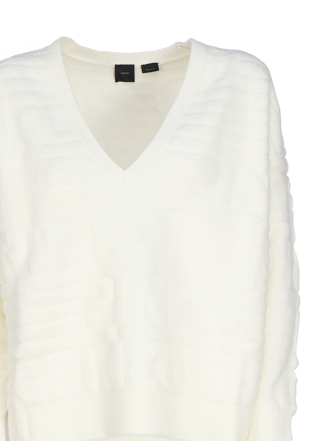 Pinko Sweaters White Acrylic