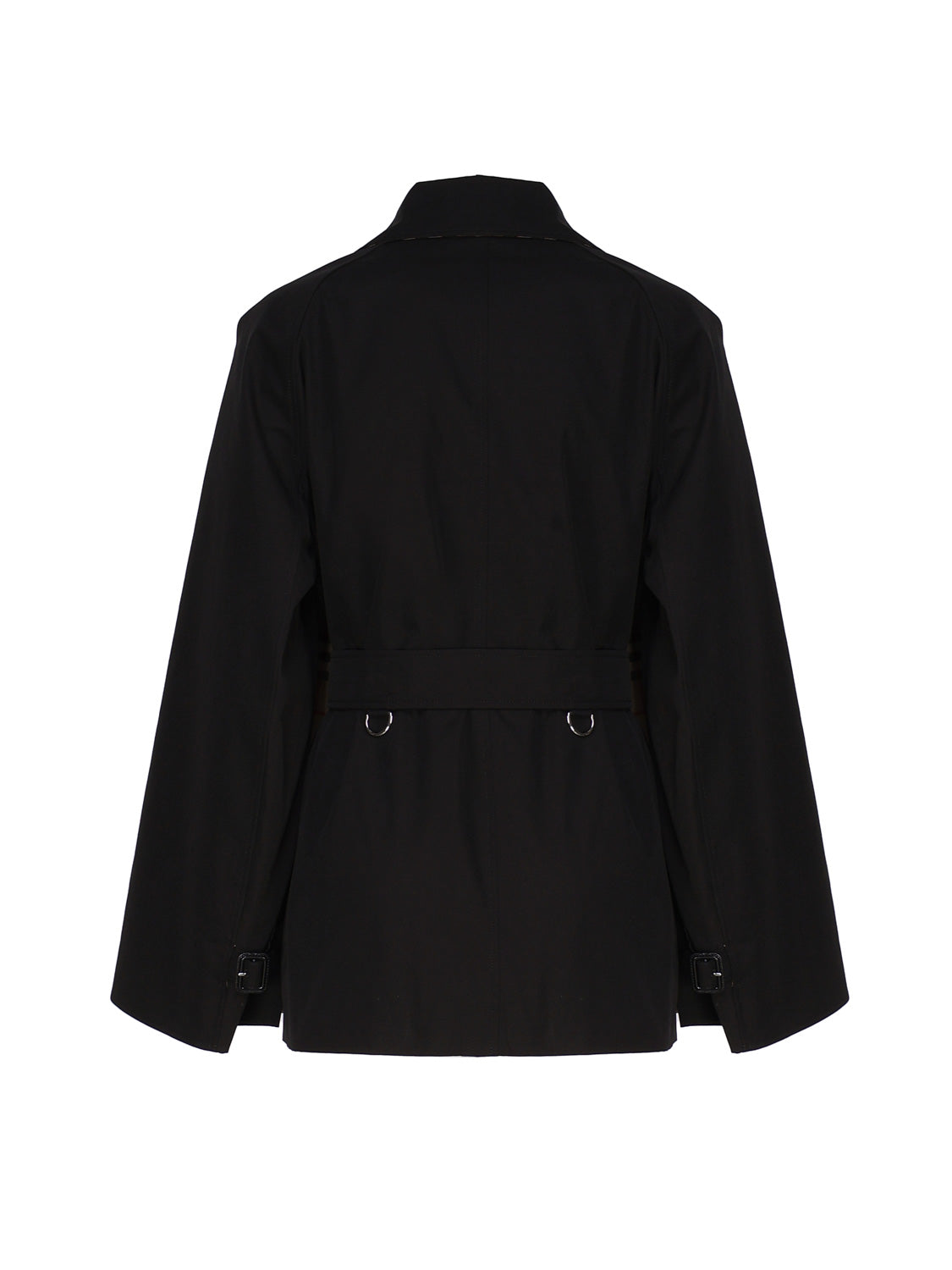 Burberry Coats Black Cotton