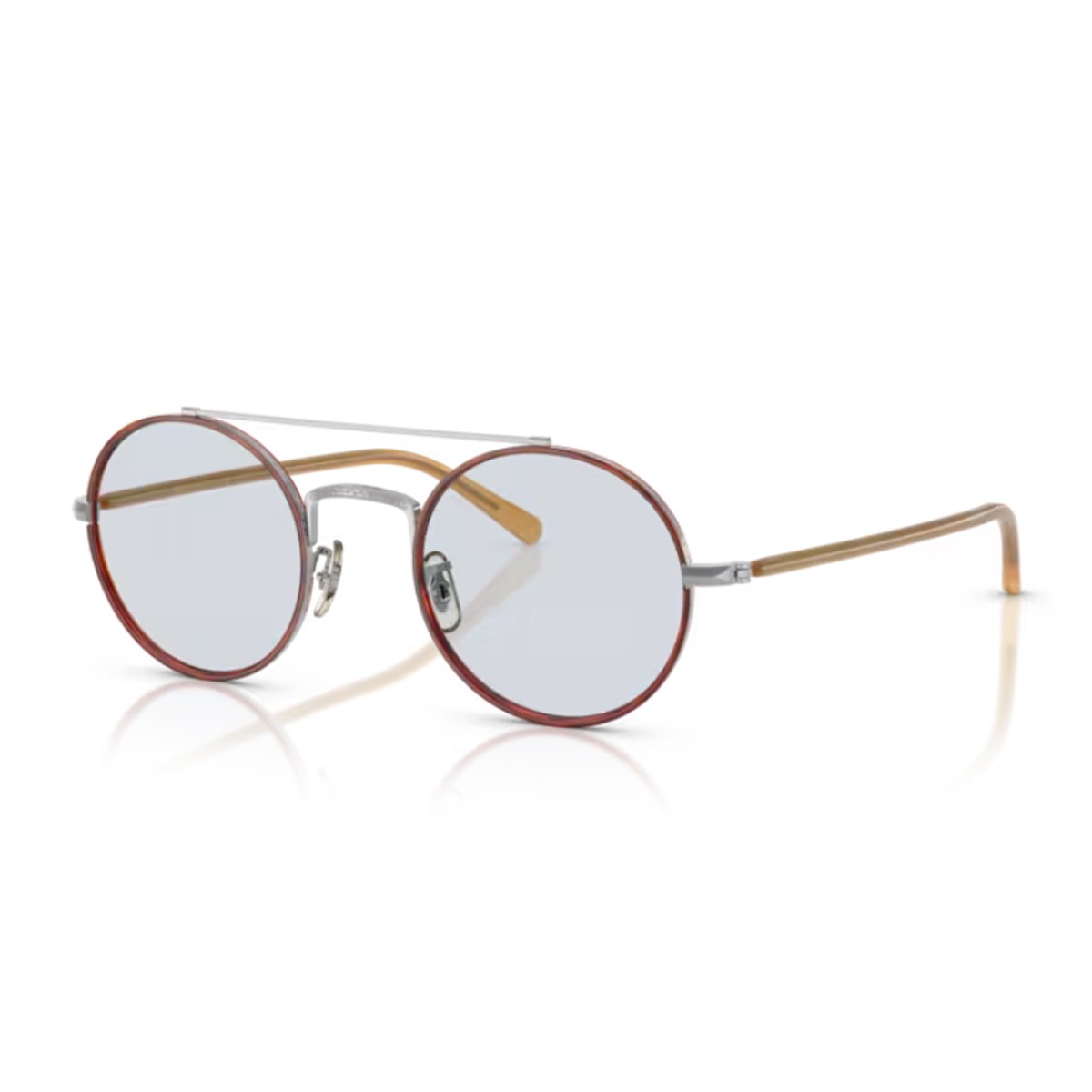 Oliver Peoples Ov1355t Etlin Silver / Amber Titanio Sunglasses