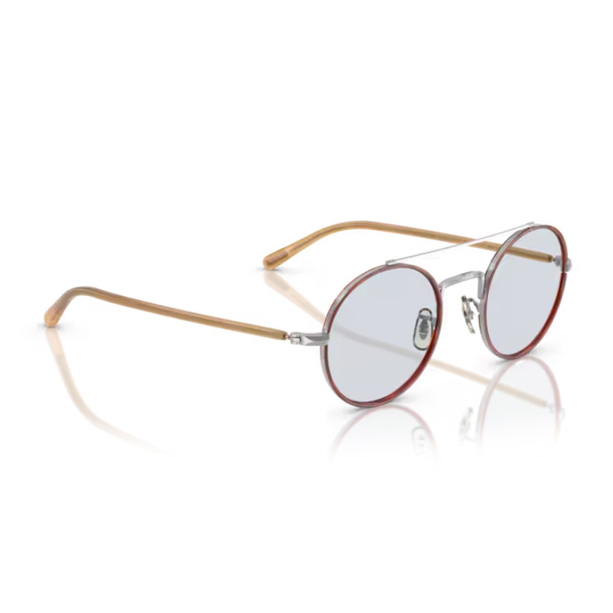 Oliver Peoples Ov1355t Etlin Silver / Amber Titanio Sunglasses
