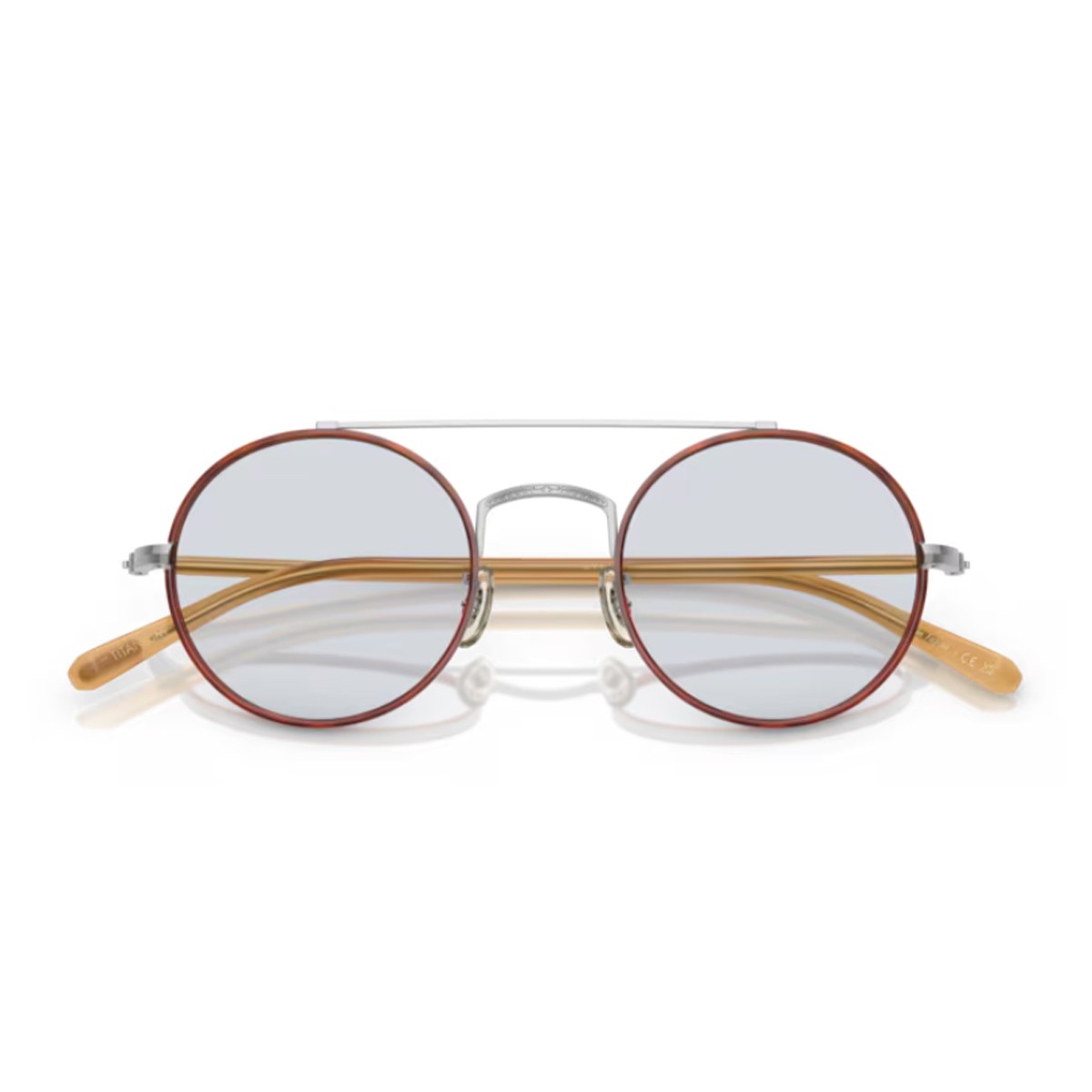 Oliver Peoples Ov1355t Etlin Silver / Amber Titanio Sunglasses