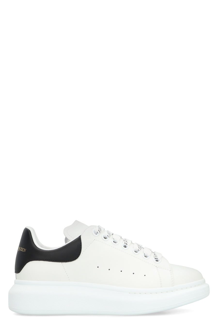 Alexander Mcqueen Leather Chunky Sneakers White Calf Trainers