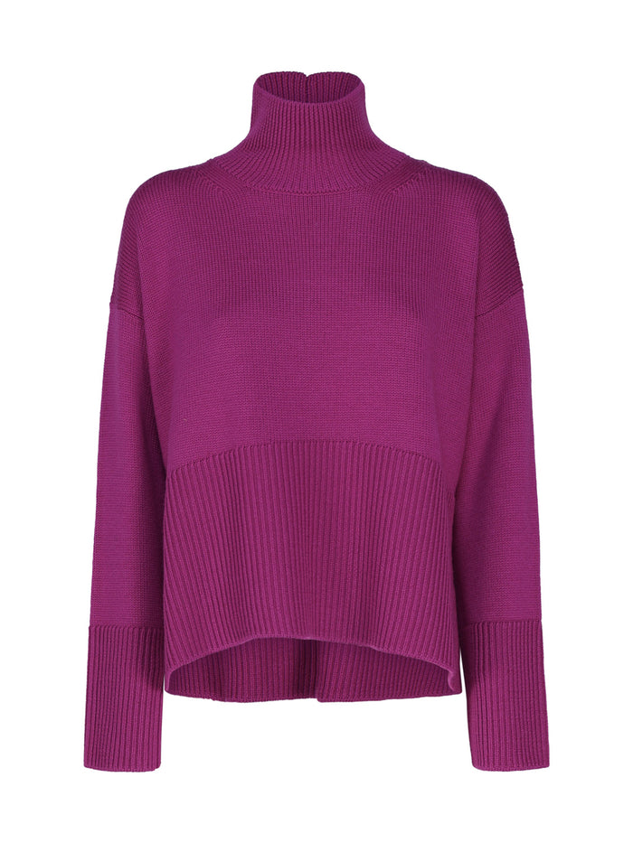 Dondup Sweaters Purple Wool