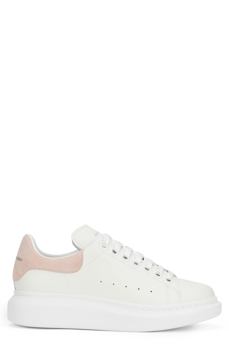 Leather Oversized Sneakers White Calf Trainers