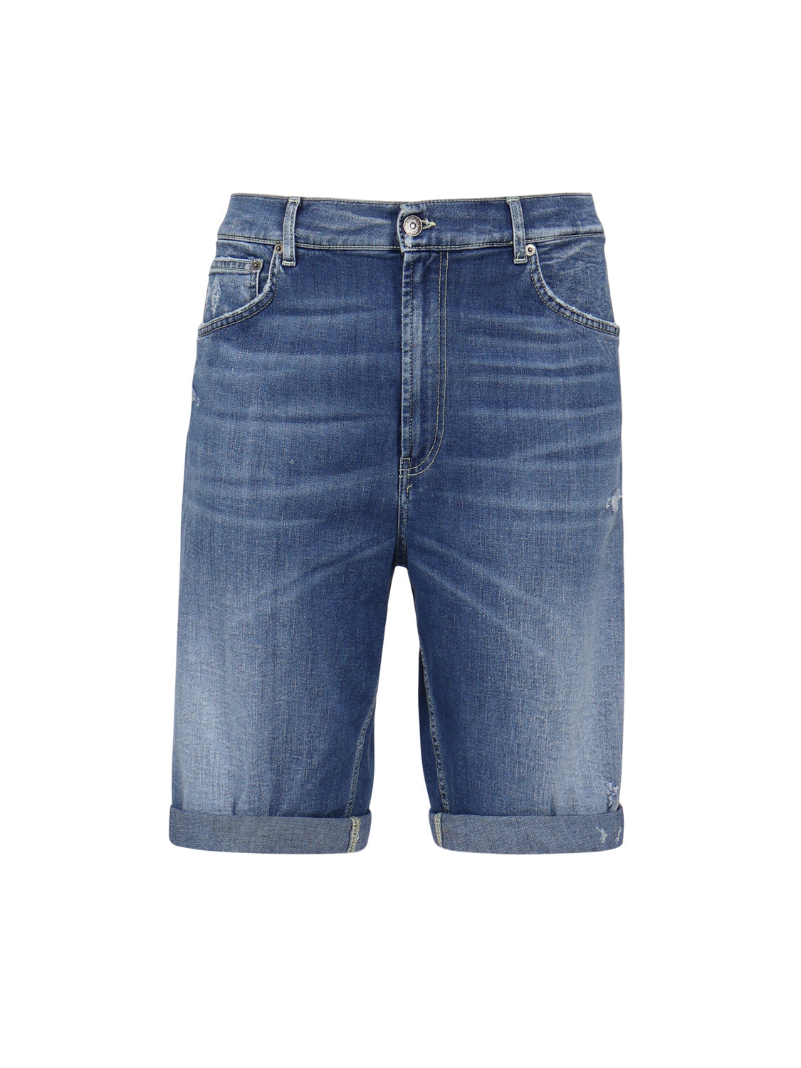 Dondup Shorts Blue Cotton
