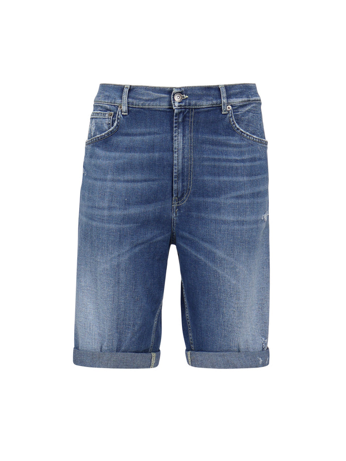 Dondup Shorts Blue Cotton