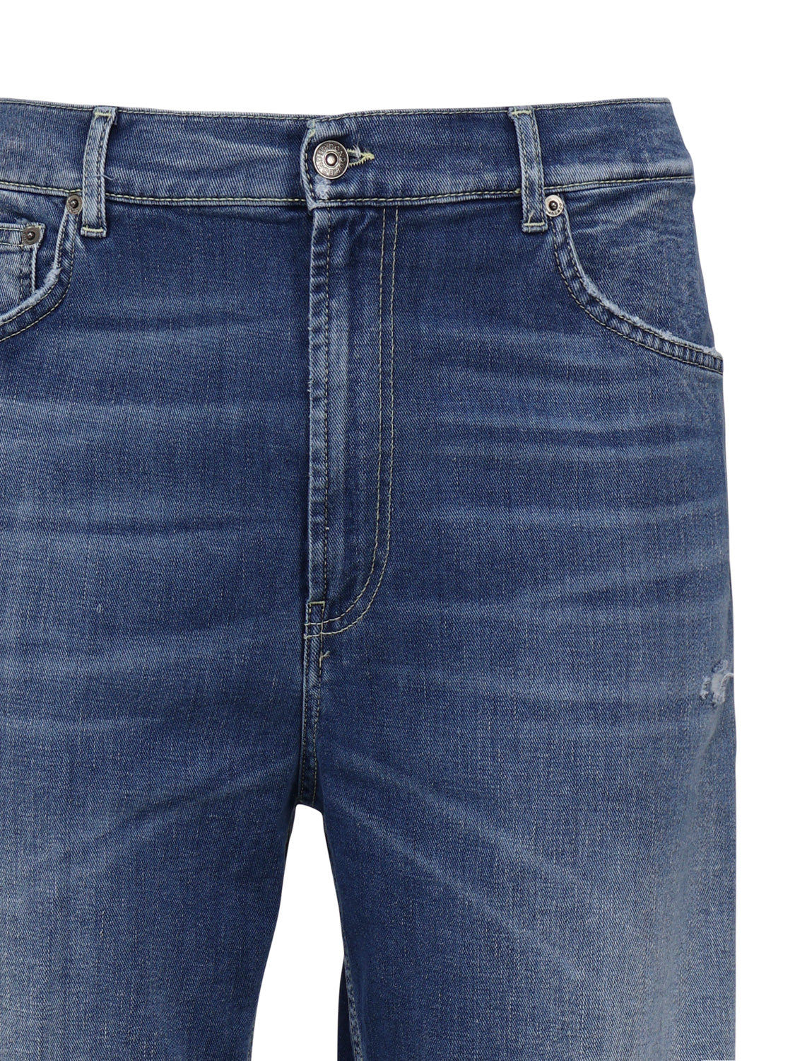Dondup Shorts Blue Cotton