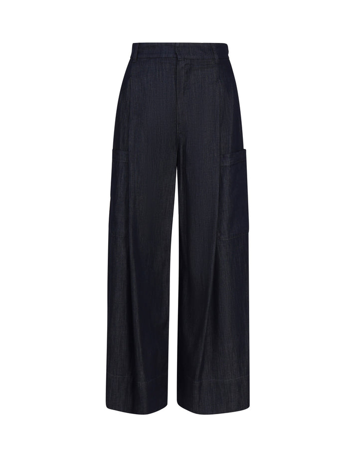 Max Mara Jeans Blue Cotton