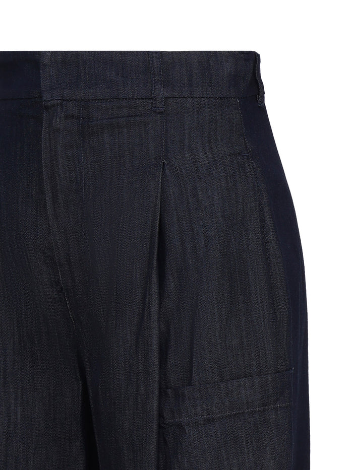 Max Mara Jeans Blue Cotton