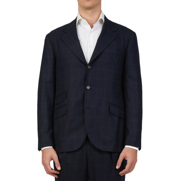 Wool Suit Blue Cashmere