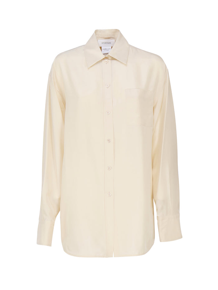 Sportmax Shirts White Silk