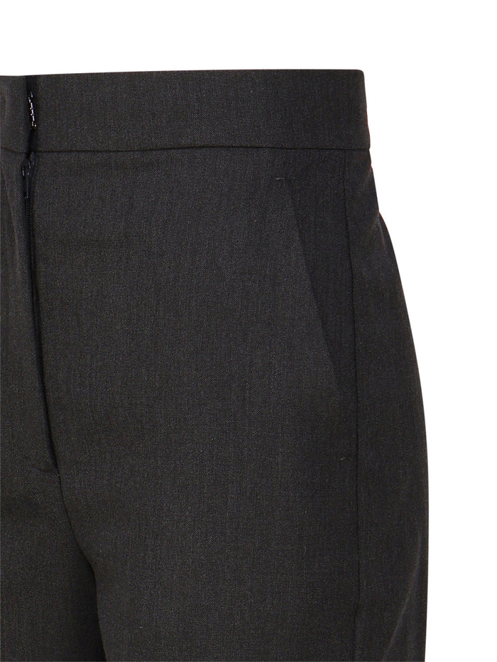 Max Mara Rtw Anthracite Virgin Wool