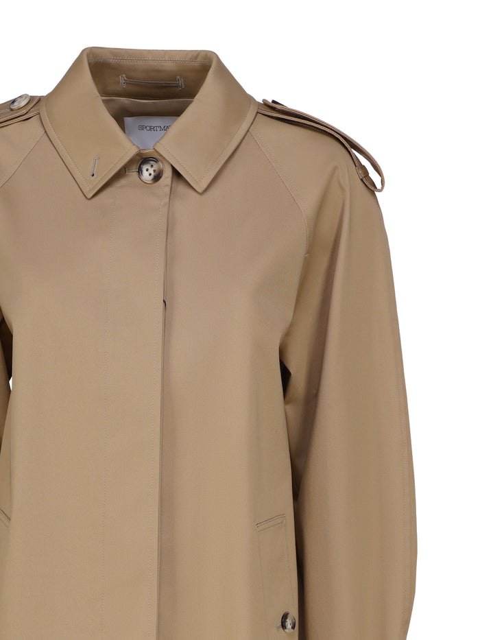 Sportmax Coats Beige Cotton