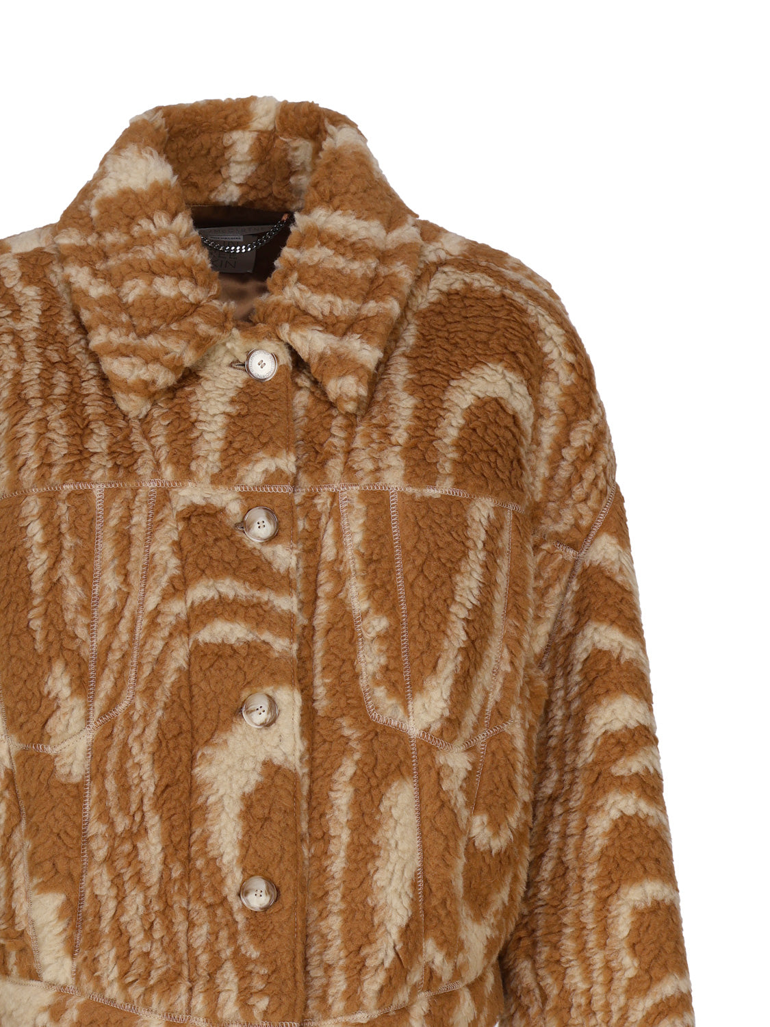 Stella Mccartney Coats Brown Recycled Polyester