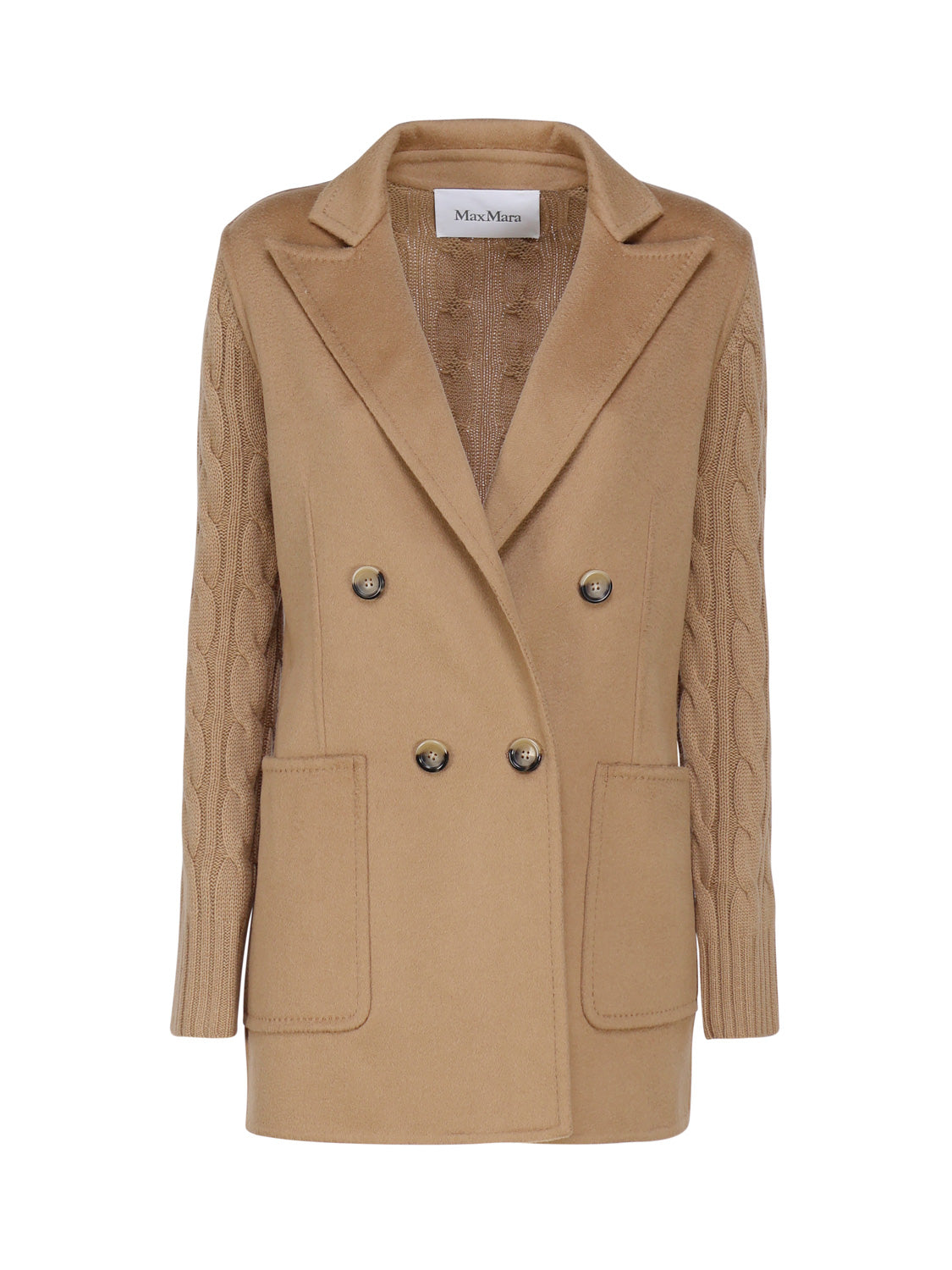 Max Mara Coats Brown Wool