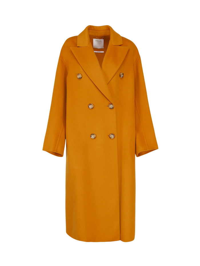 Sportmax Coats Orange Virgin Wool