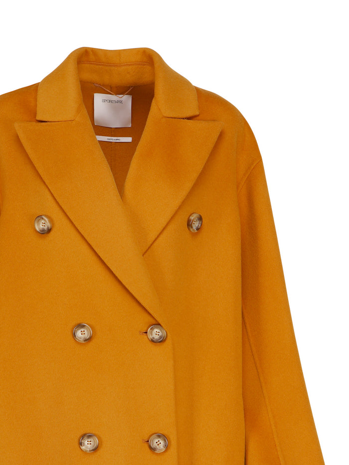 Sportmax Coats Orange Virgin Wool