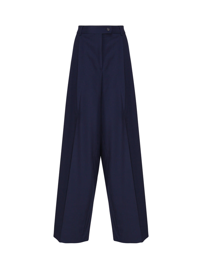 Sportmax Rtw Blue Navy Virgin Wool
