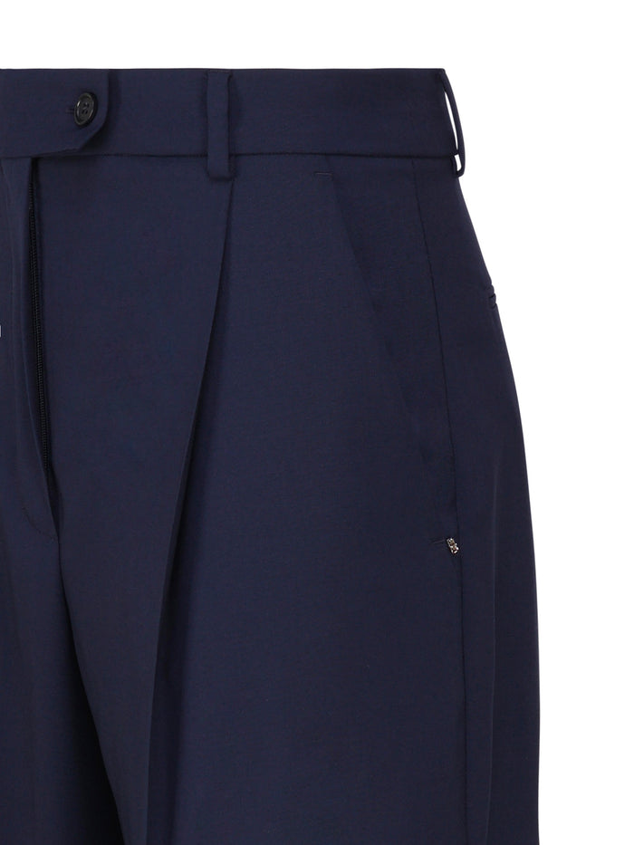 Sportmax Rtw Blue Navy Virgin Wool