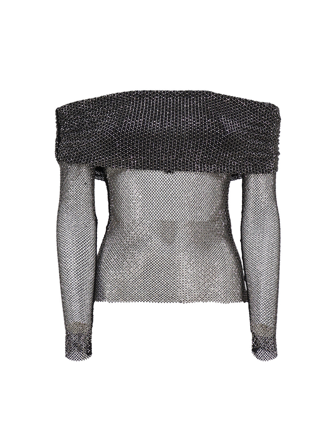 Self-Portrait Top Black Polyester