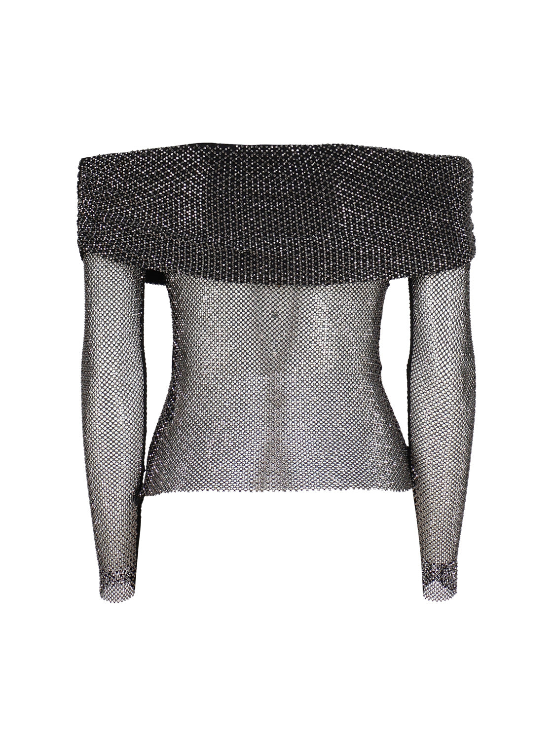Self-Portrait Top Black Polyester