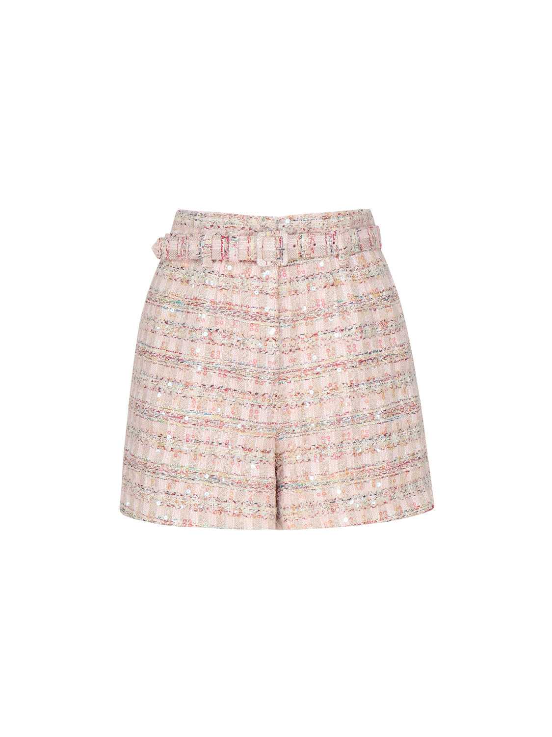 Self-portrait Shorts Pink Polyester
