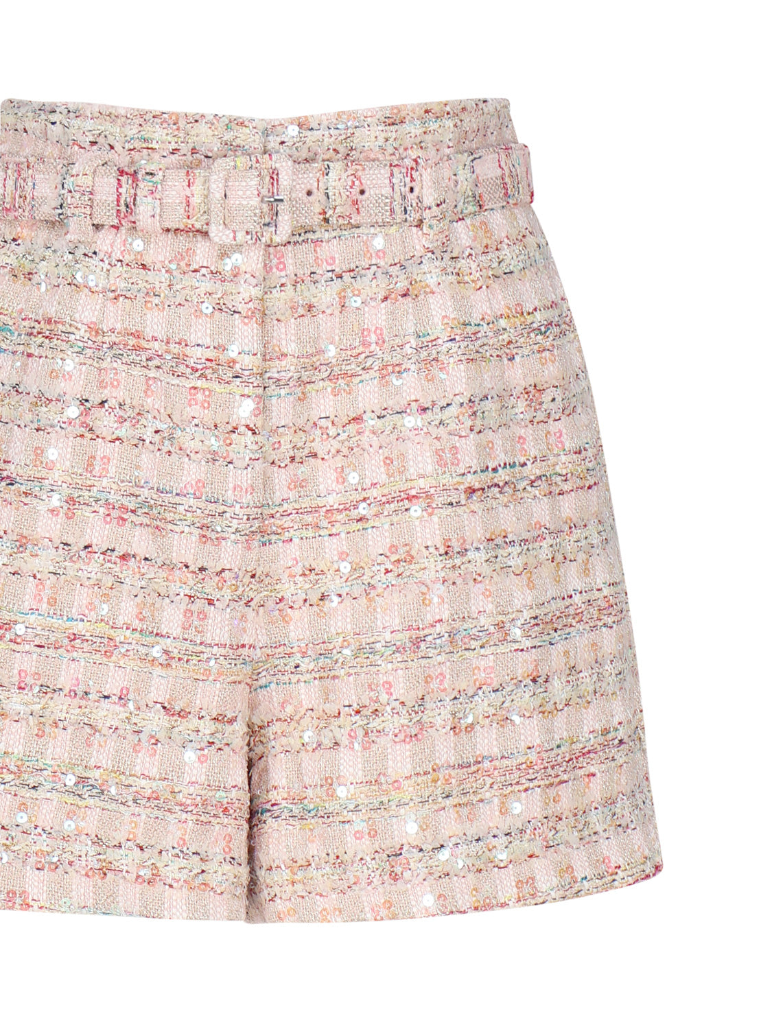 Self-portrait Shorts Pink Polyester