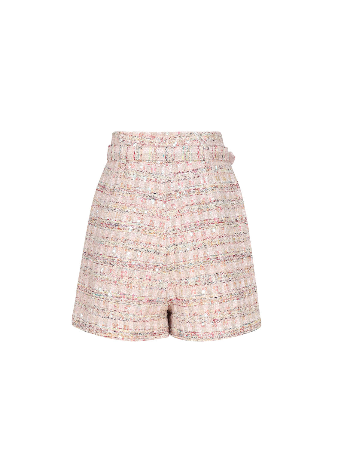 Self-portrait Shorts Pink Polyester