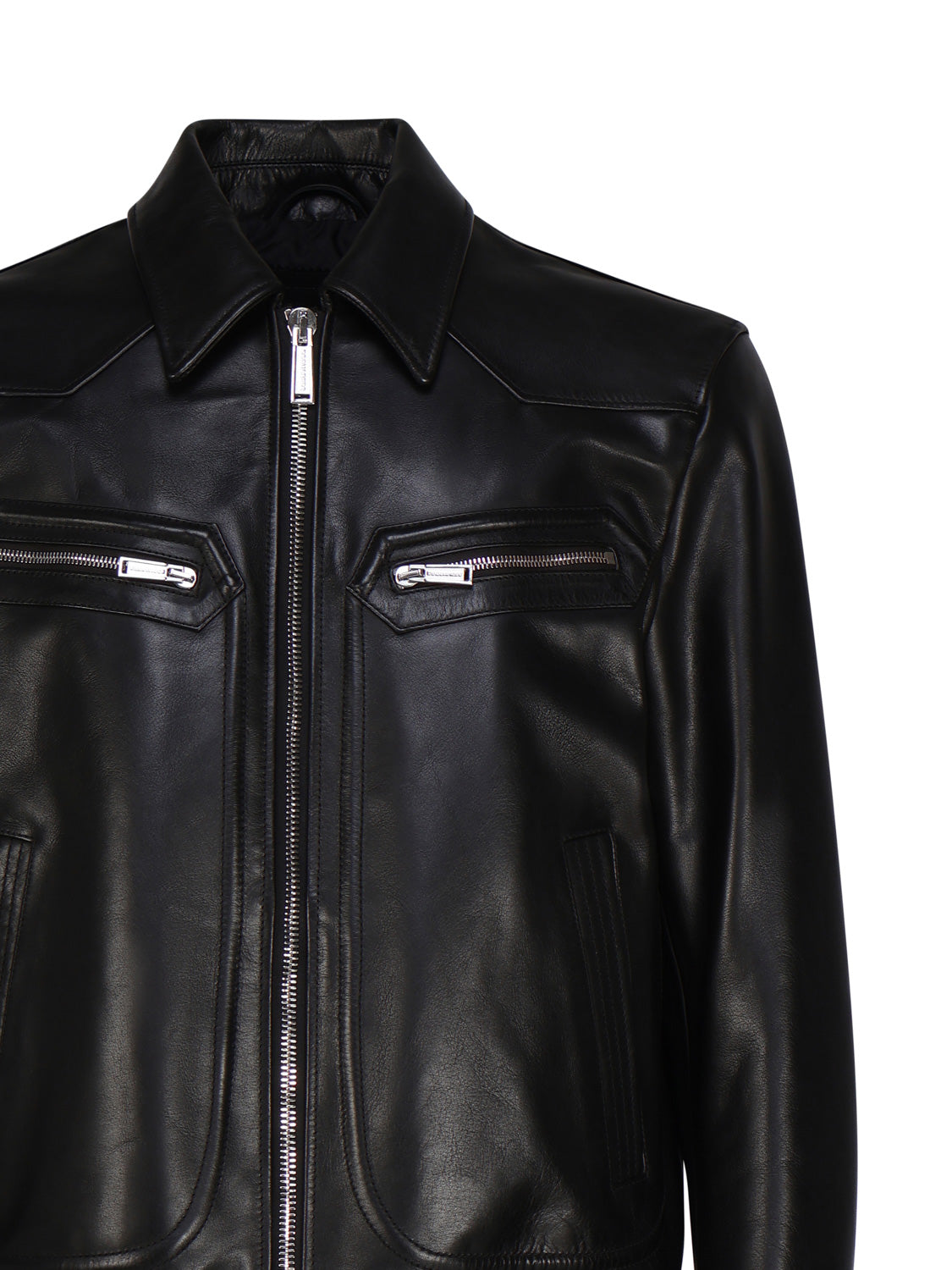Dsquared2 Coats Black Leather