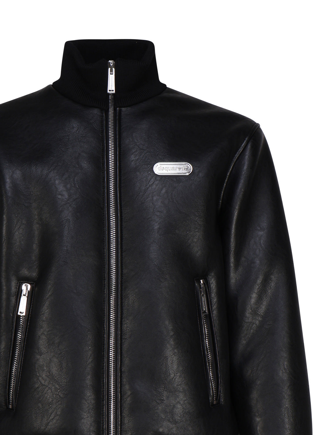 Dsquared2 Coats Black Leather