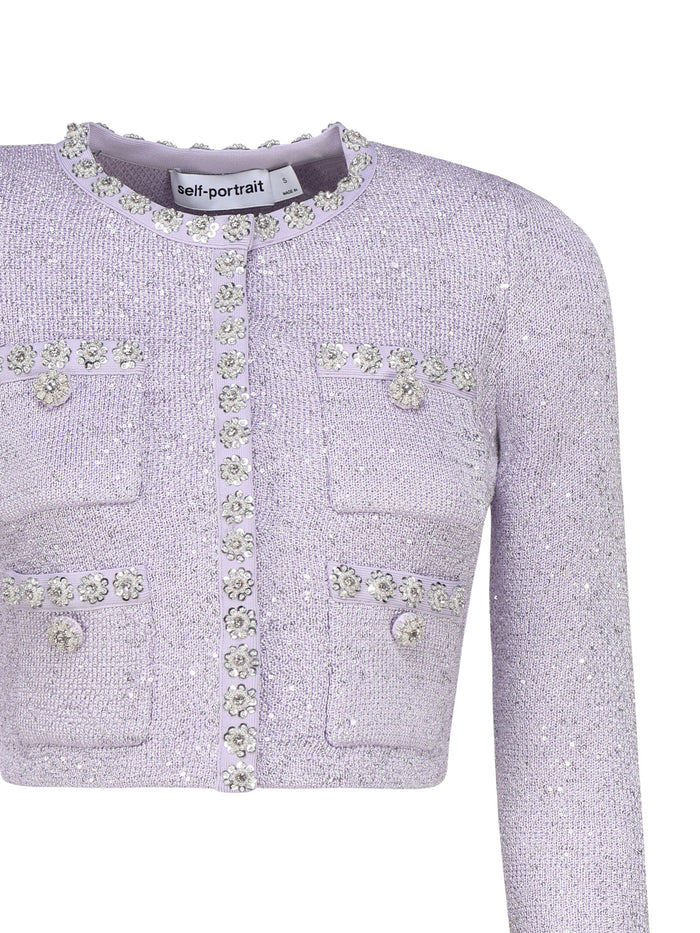 Self-Portrait Sweaters Lillac Polyester