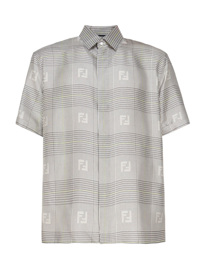 Fendi Shirts Grey Silk