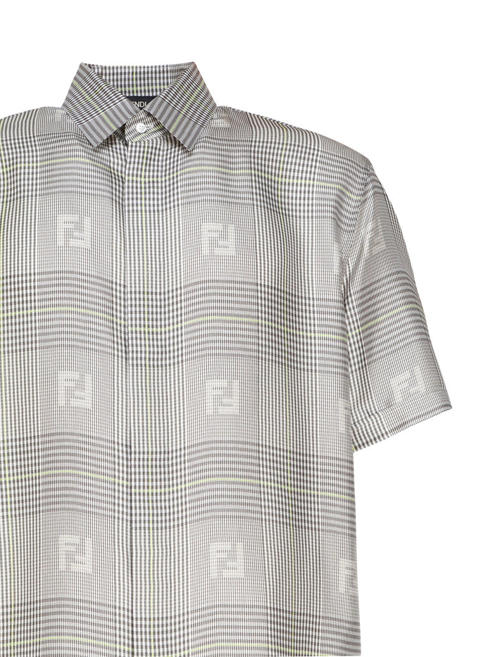 Fendi Shirts Grey Silk