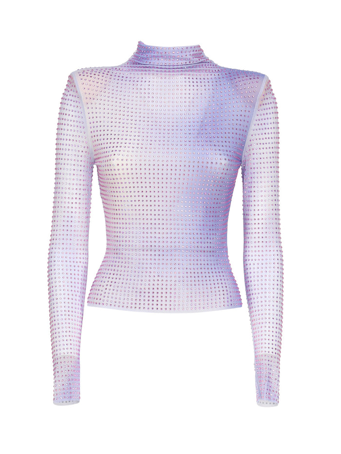 Self-Portrait Top Purple
