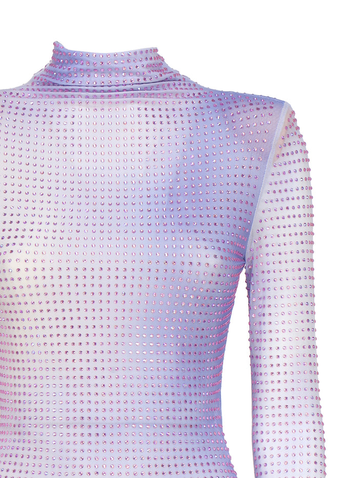 Self-Portrait Top Purple