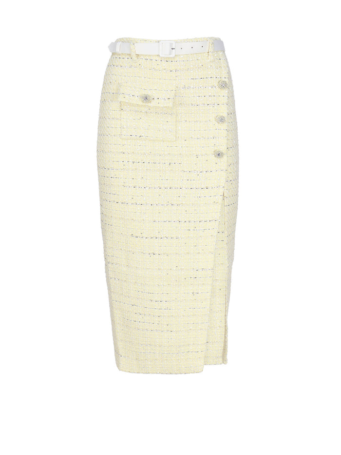 Self-Portrait Skirts Yellow