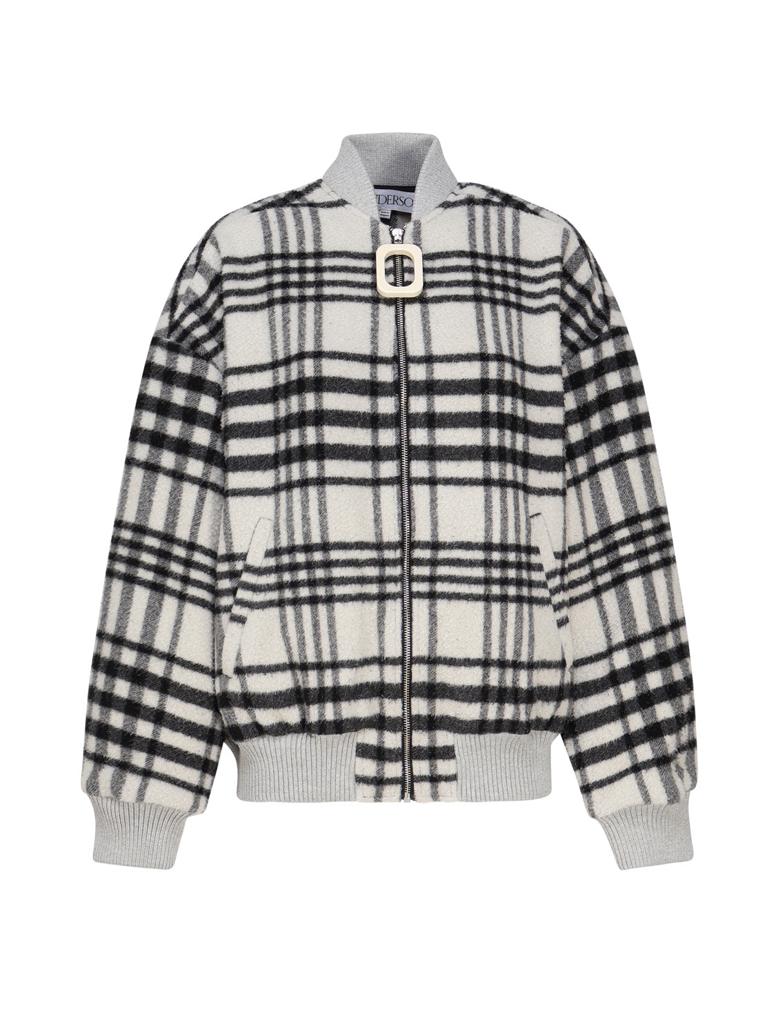 Jw Anderson Coats Grey, White, Black Wool