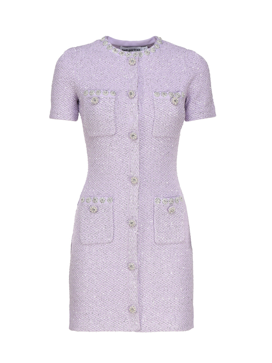 Self-Portrait Dresses Lillac Polyester